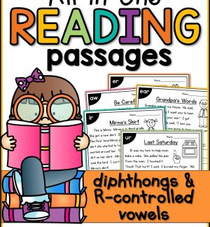 All-in-One Reading Passages Diphthongs and R-Controlled Vowels Reading Passages